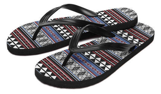 Print On Demand - Flip Flops - "Aztec Maroon"