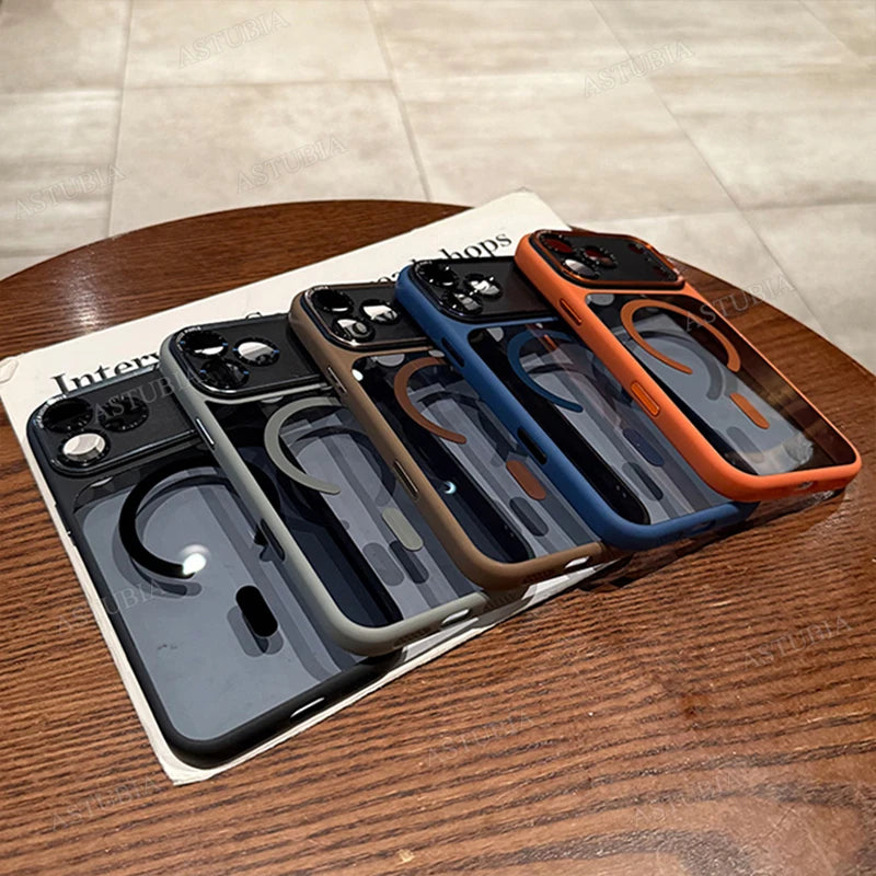 Magnetic Clear Bumper Case for iPhone