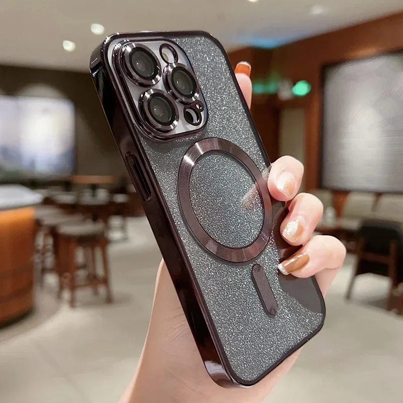 Electroplate Glitter Magsafe Phone Case