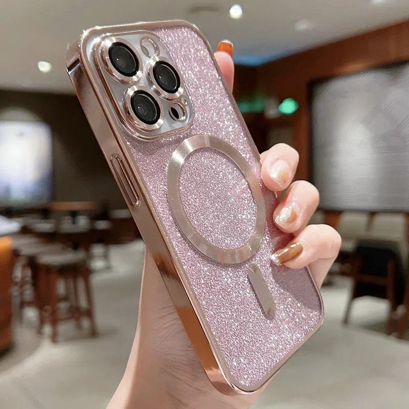 Electroplate Glitter Magsafe Phone Case