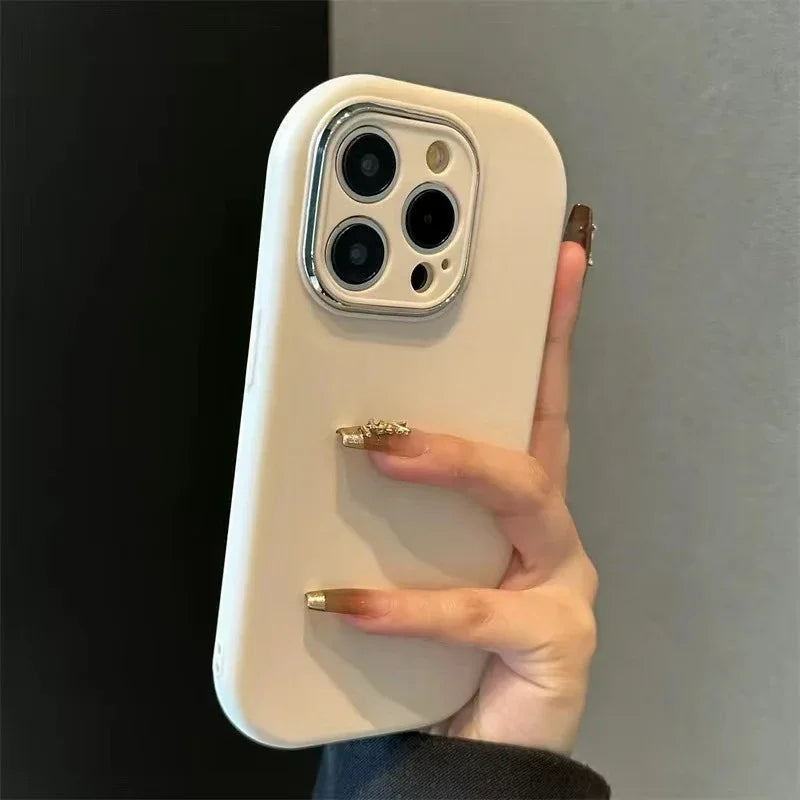 Cute Soft Silicone Candy Color Phone Case