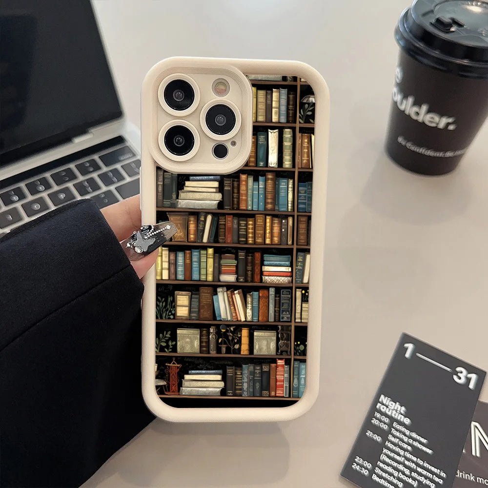 Book Shelf Pattern Phone Case