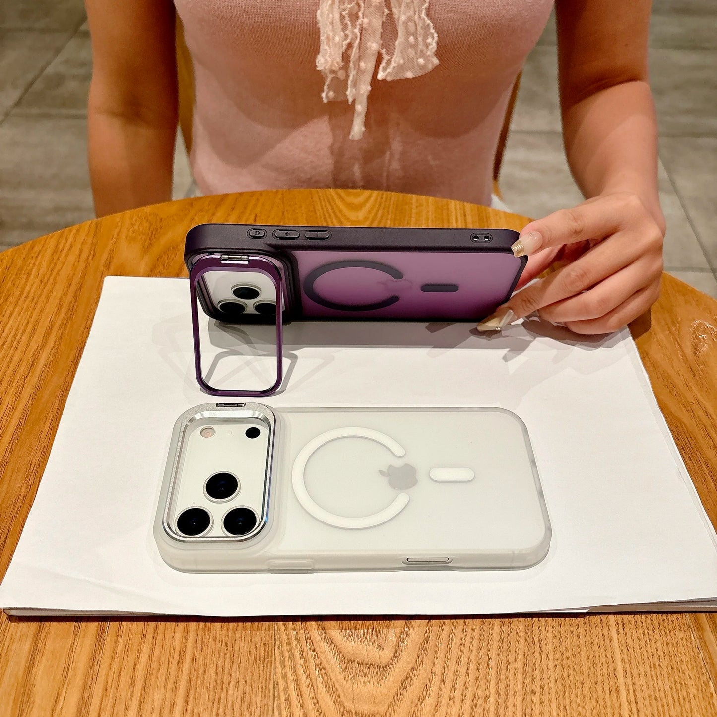 Matte Translucent Magnetic Case for iPhone