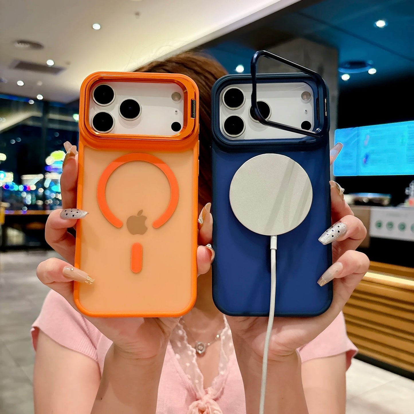 Matte Translucent Magnetic Case for iPhone