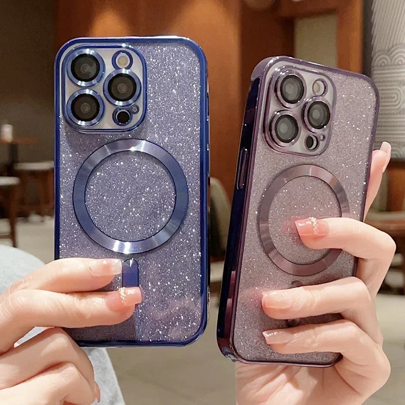 Electroplate Glitter Magsafe Phone Case