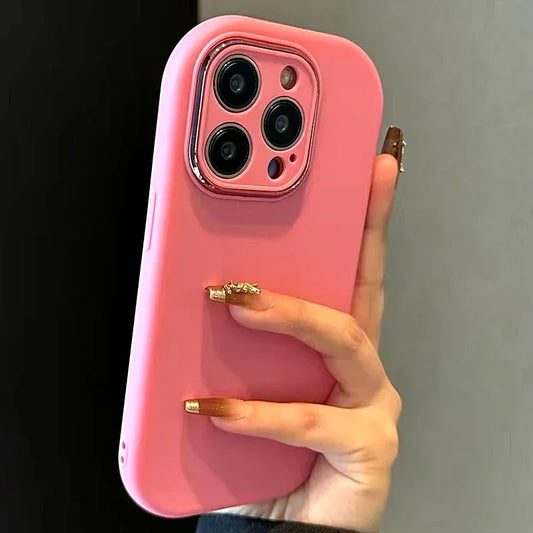 Cute Soft Silicone Candy Color Phone Case