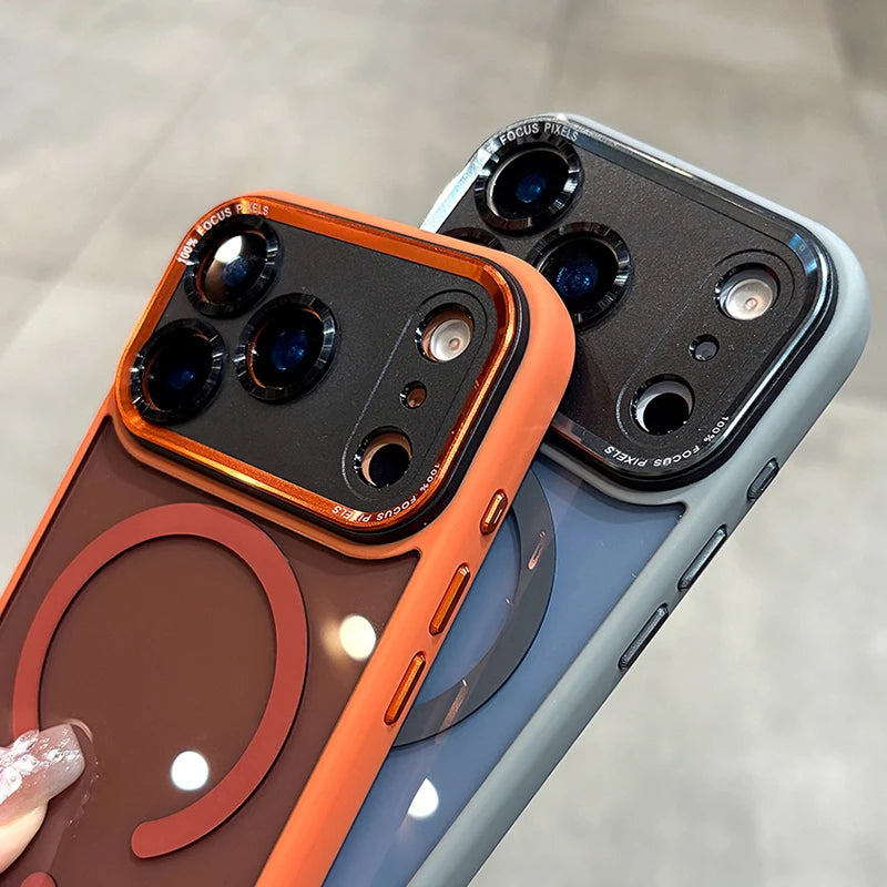 Magnetic Clear Bumper Case for iPhone