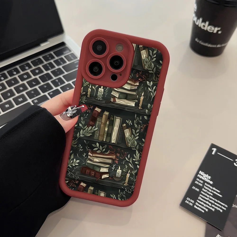 Book Shelf Pattern Phone Case