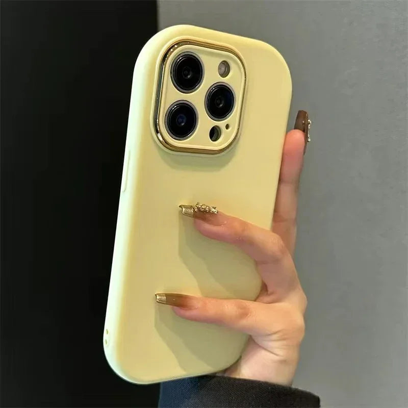 Cute Soft Silicone Candy Color Phone Case
