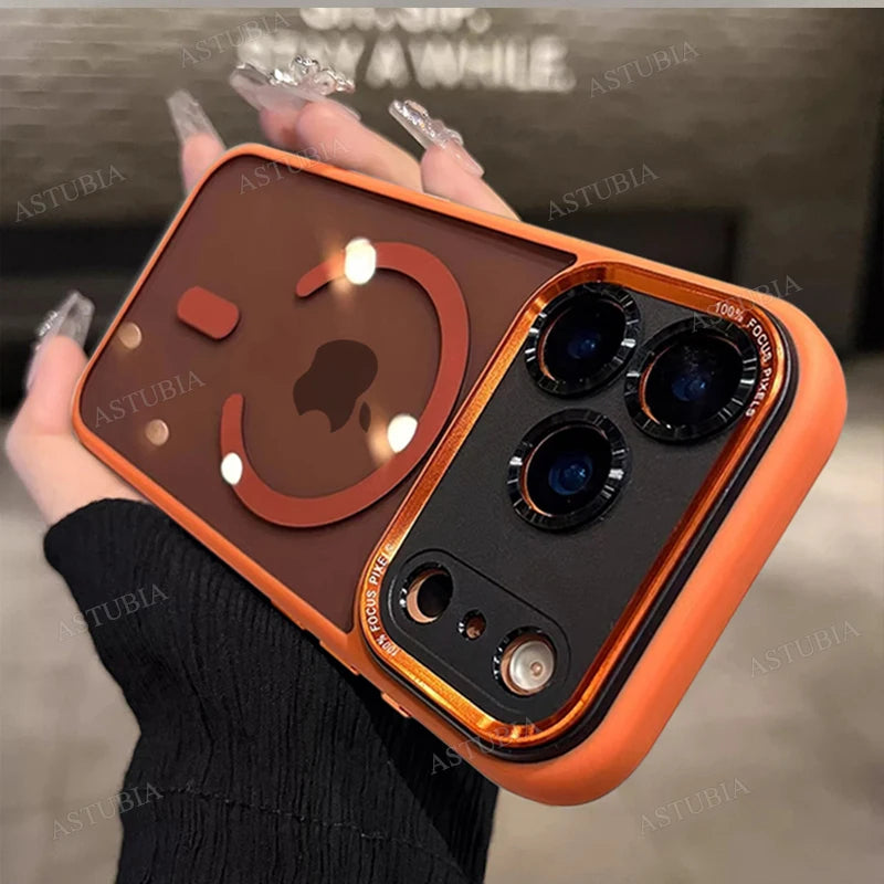 Magnetic Clear Bumper Case for iPhone